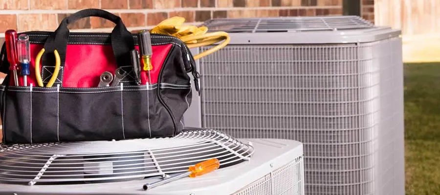 Tools On Top Of Hvac Unit